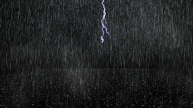 大雨闪电下雨带通道视频素材视频的预览图