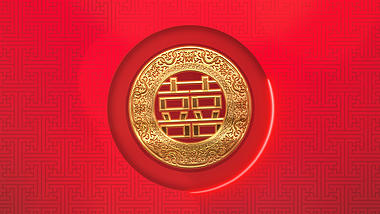 红色中国风婚礼婚庆包装ae模板视频的预览图