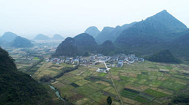 4k航拍桂林乡村风光视频的预览图
