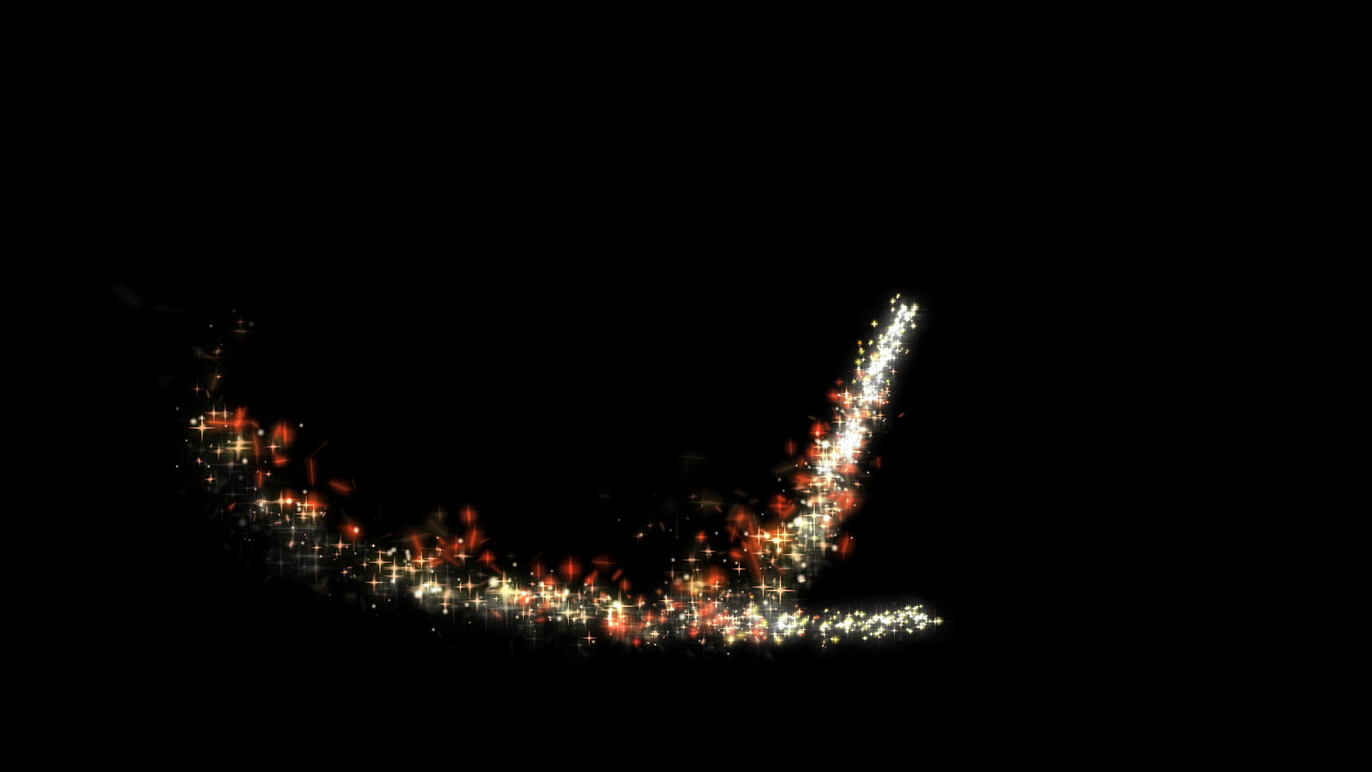 炫酷粒子星星光束划过透明通道视频素材视频的预览图