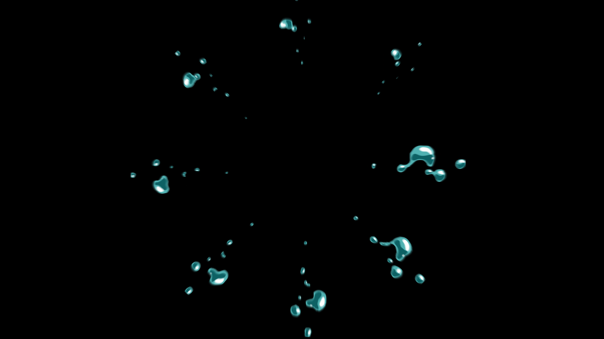 创意透明通道流体MG动画元素视频的预览图