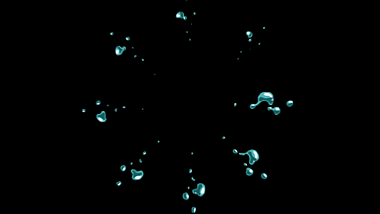 创意透明通道流体MG动画元素视频的预览图