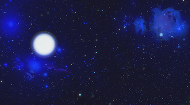 蓝色三维星空粒子飞散循环动态背景视频的预览图