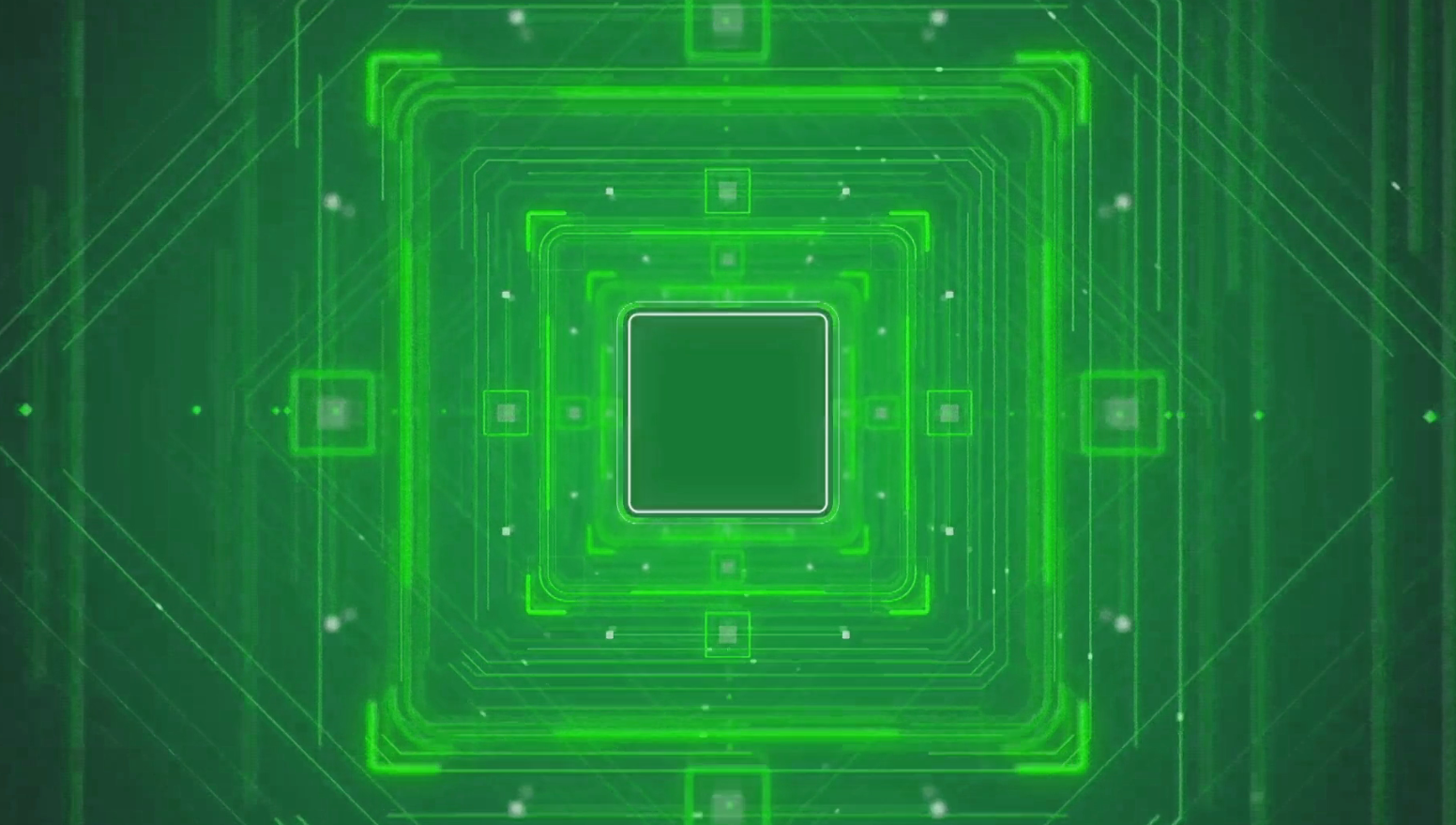 绿色方块线条循环展示动态背景视频的预览图