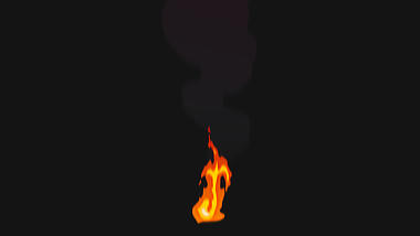 卡通篝火冒烟综艺效果栏目包装【带通道】视频的预览图