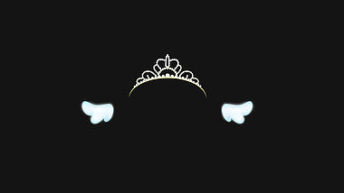 天使女王王冠卡通综艺效果【带通道】视频的预览图