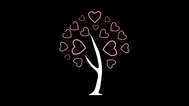 创意动态爱心树装饰挂件AE挂件视频的预览图