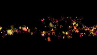 梦幻粒子蝴蝶光条划过透明通道视频素材视频的预览图
