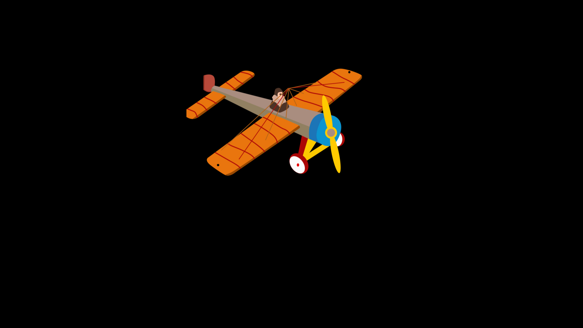 卡通可爱飞机动画ae模板视频的预览图