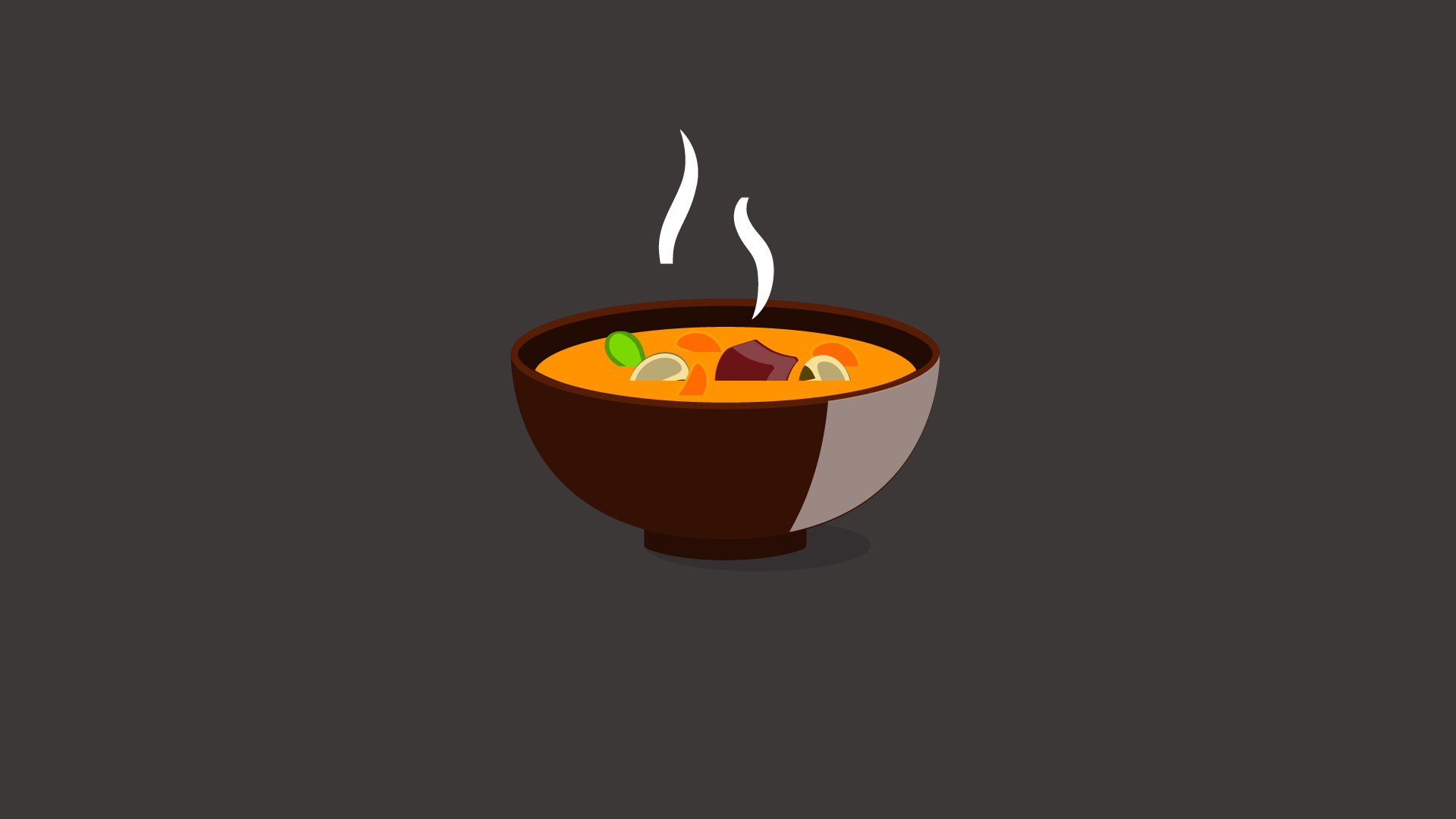 卡通美食健康蔬菜汤动画透明通道视频素材视频的预览图