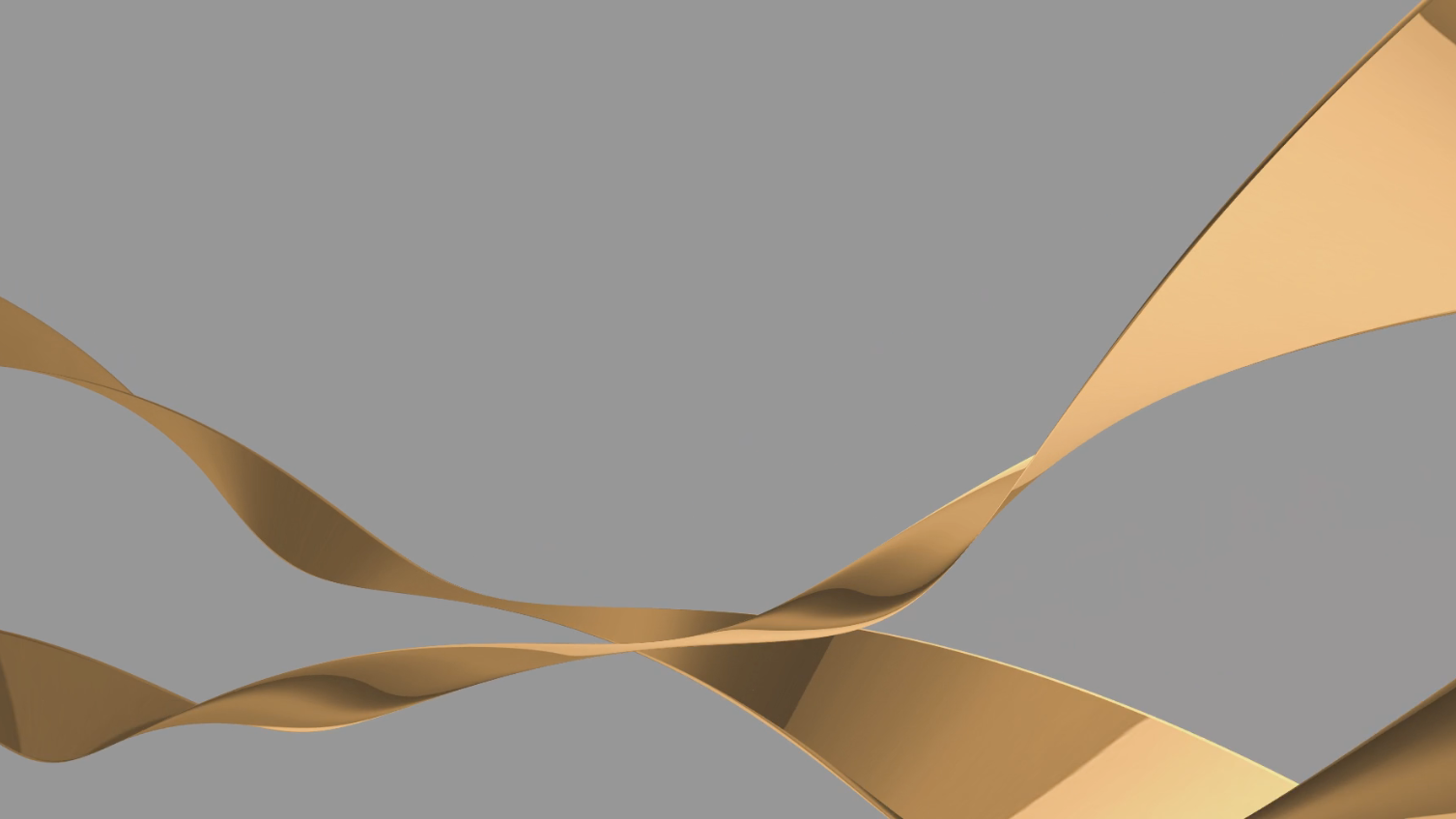 金色三维飘带后期动态元素展示演绎视频的预览图