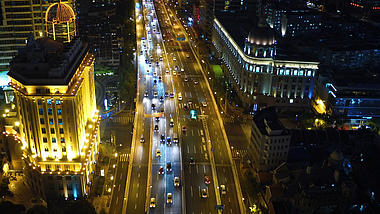 4K上海高架车流航拍视频的预览图