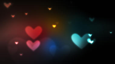 梦幻爱心光斑闪烁爱情浪漫背景视频素材视频的预览图