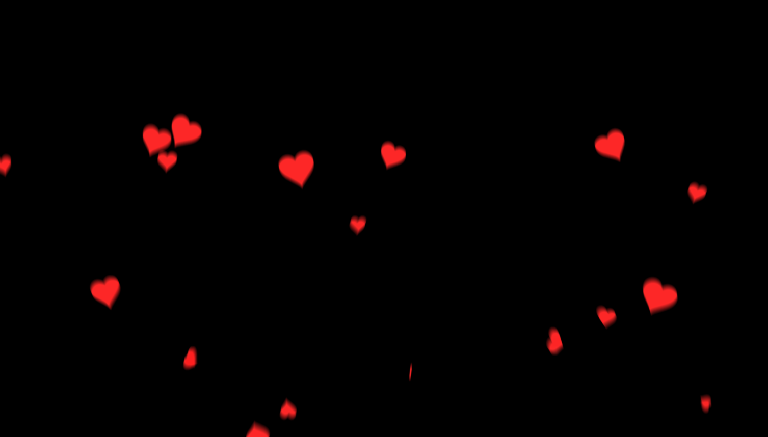 红色爱心粒子上升内容后期效果应用视频的预览图