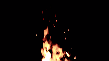 实拍免抠带通道大火特效素材视频的预览图
