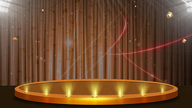 大气金色舞台背景ae模板视频的预览图