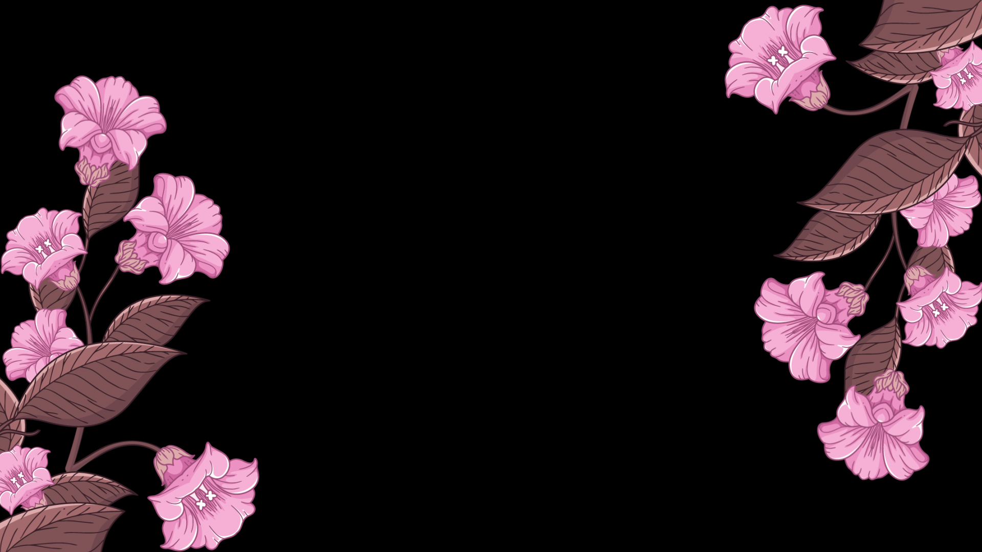 唯美水彩粉红花朵生长边框透明通道视频的预览图