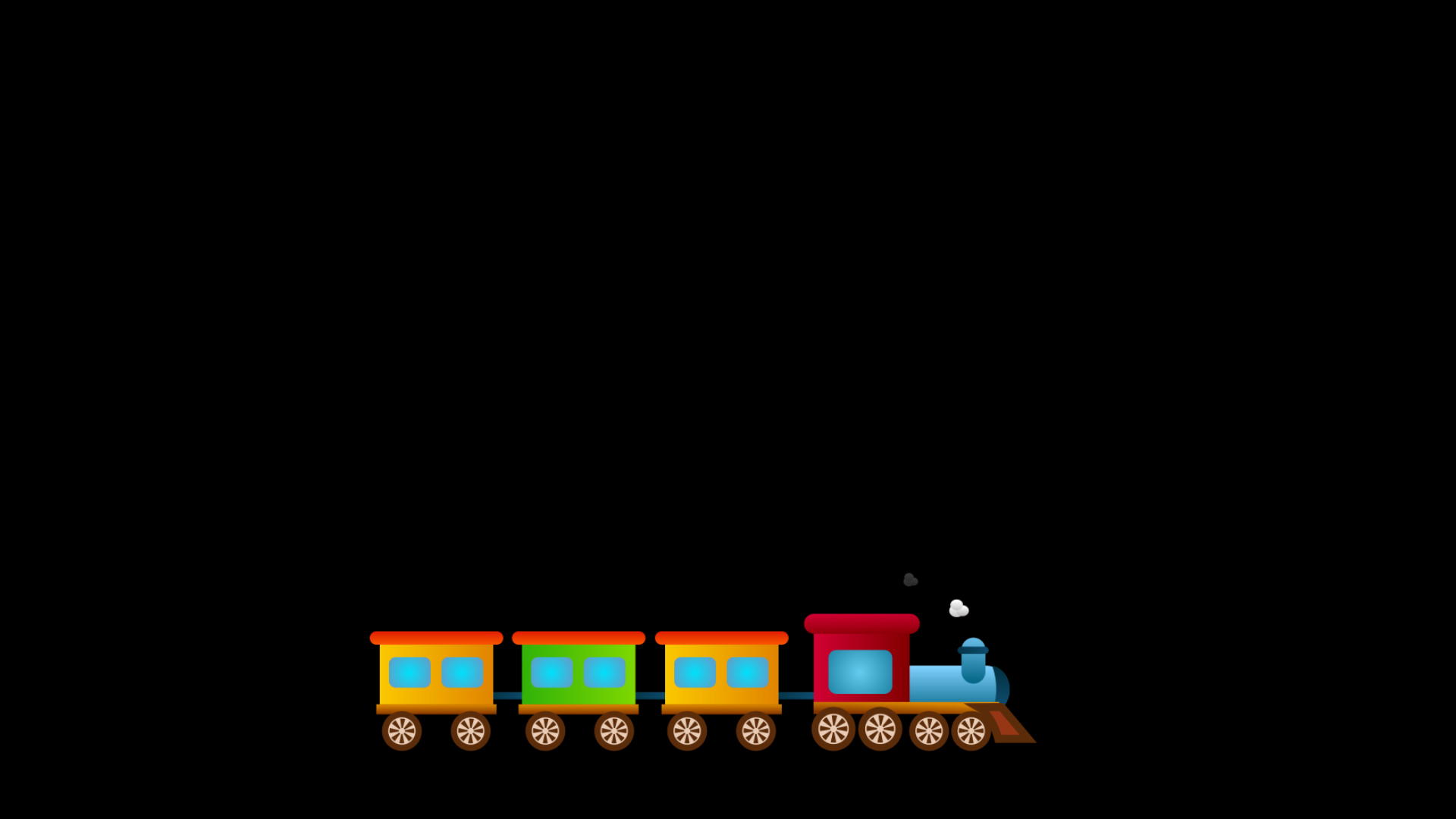 可爱小火车动画后期ae模板视频的预览图