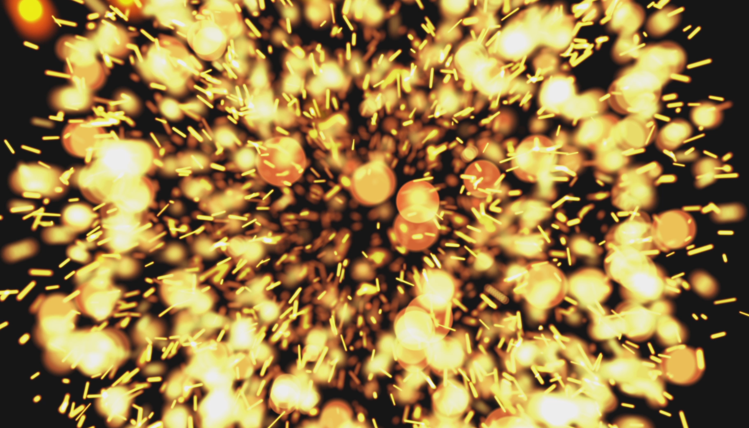 金色粒子爆开内容后期应用动态元素展示视频的预览图