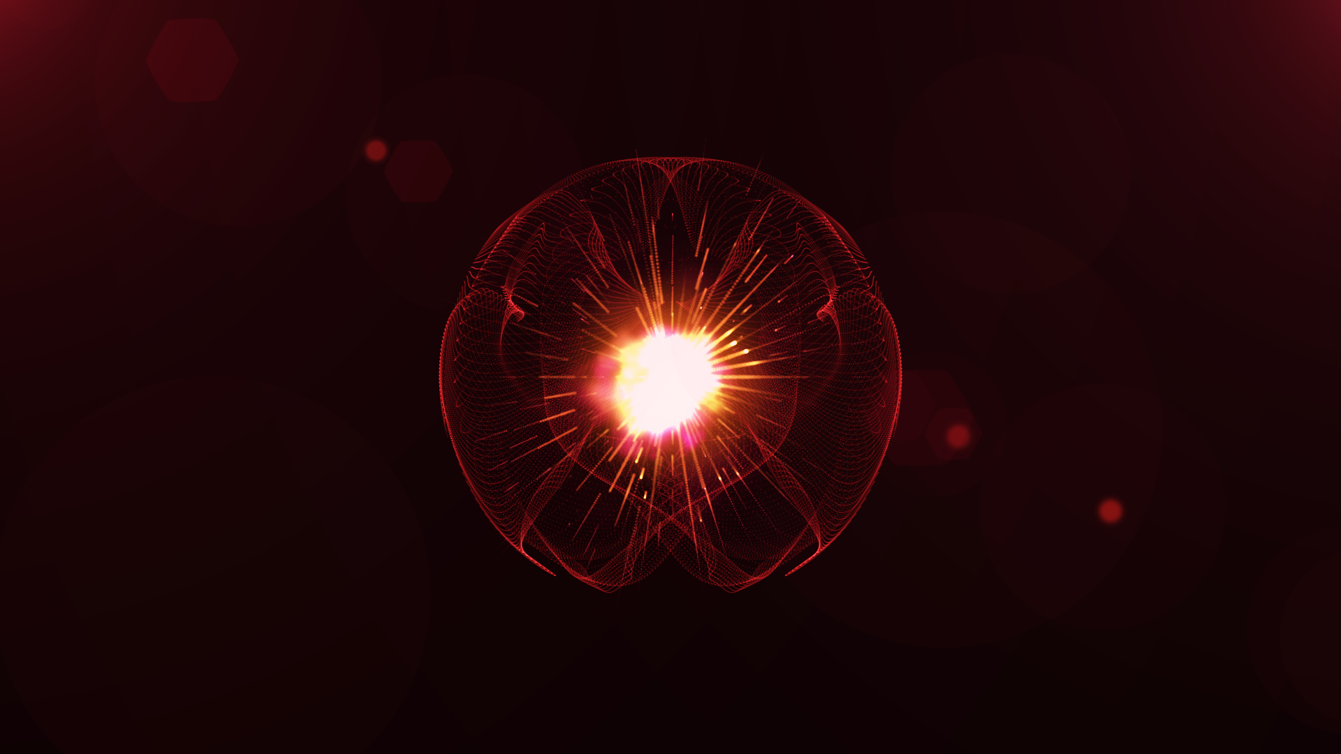 红色粒子呼吸感动态背景视频视频的预览图