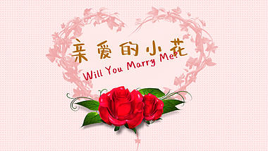 温情浪漫情人节玫瑰表白求婚短视频视频的预览图