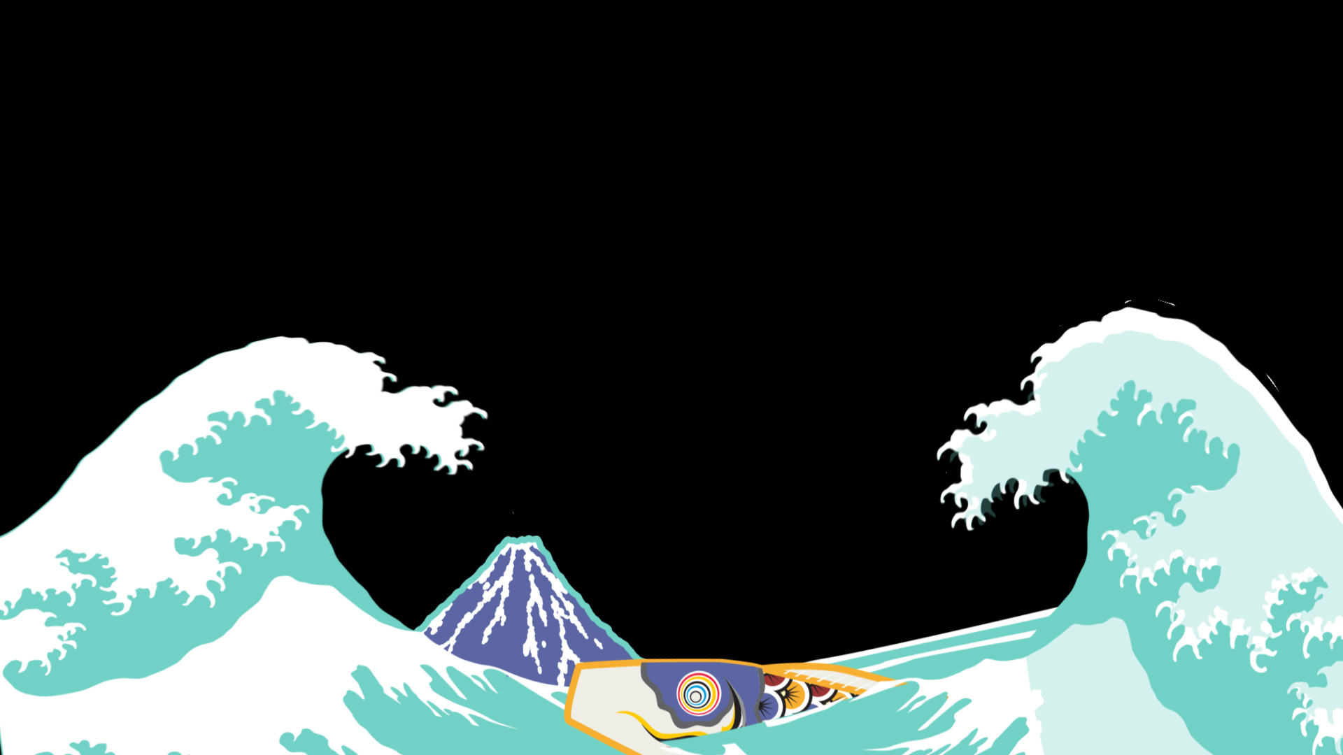 清新手绘日风海浪ae模板视频的预览图