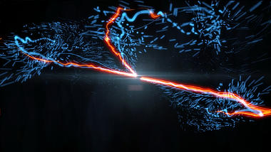 炫酷光线粒子划过汇聚消散透明通道视频素材视频的预览图