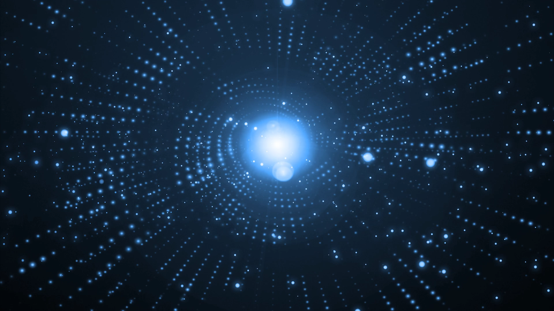 科技感蓝色粒子动态背景AE模板视频的预览图