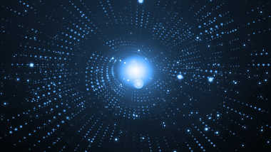 科技感蓝色粒子动态背景AE模板视频的预览图