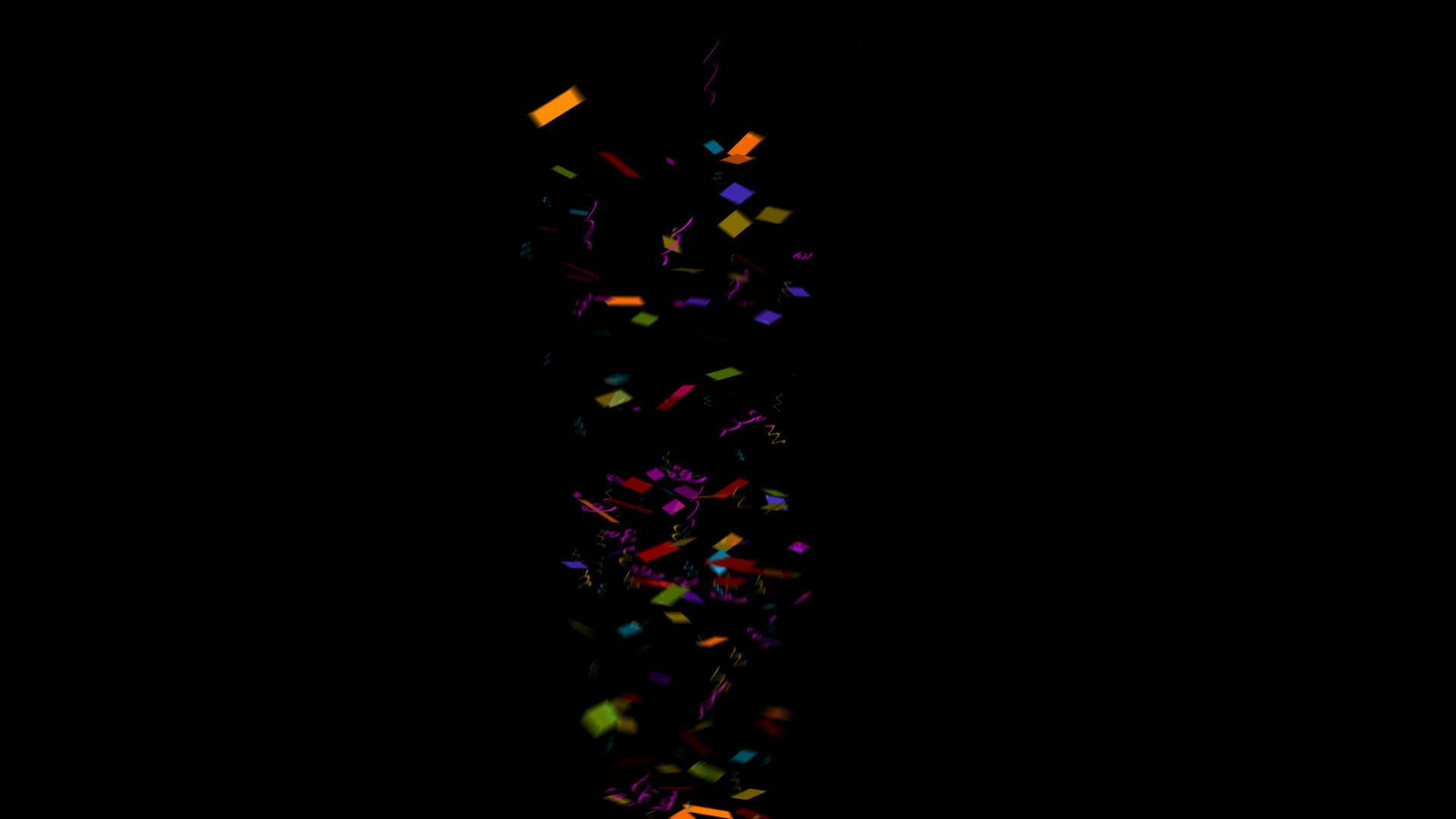 喜庆生日庆祝彩纸喷出飘落透明通道视频素材视频的预览图