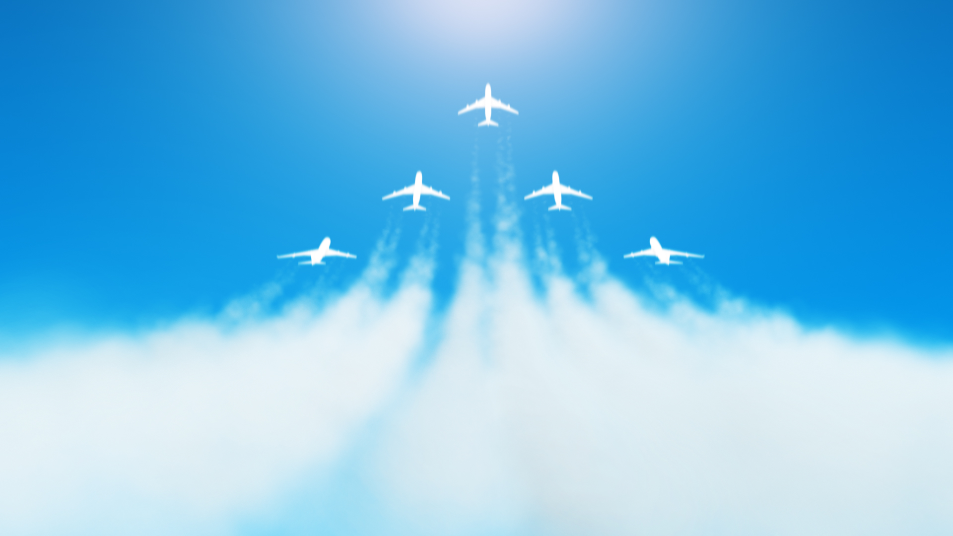 特技飞机喷气烟雾Logo展示视频的预览图