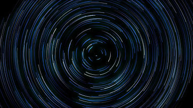 蓝色星轨旋转特效展示视频视频的预览图