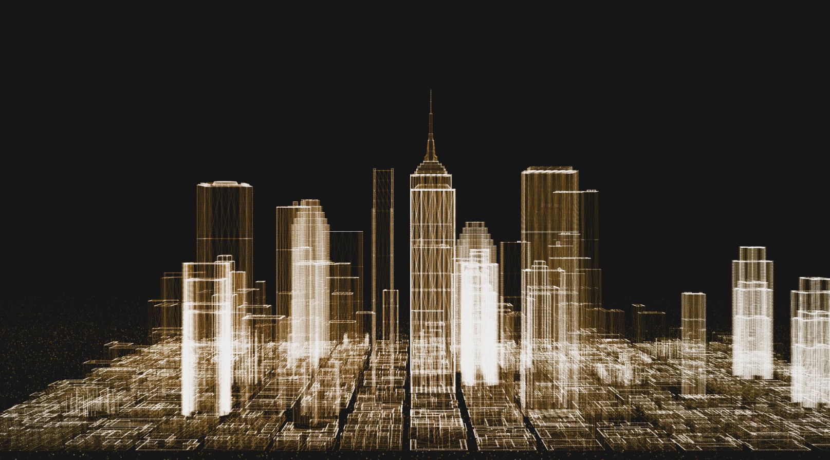 创意三维城市后期内容应用视频的预览图