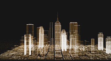 创意三维城市后期内容应用视频的预览图