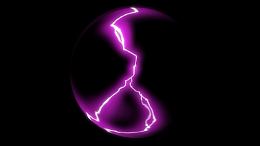 闪电魔法紫色带通道光球特效视频的预览图