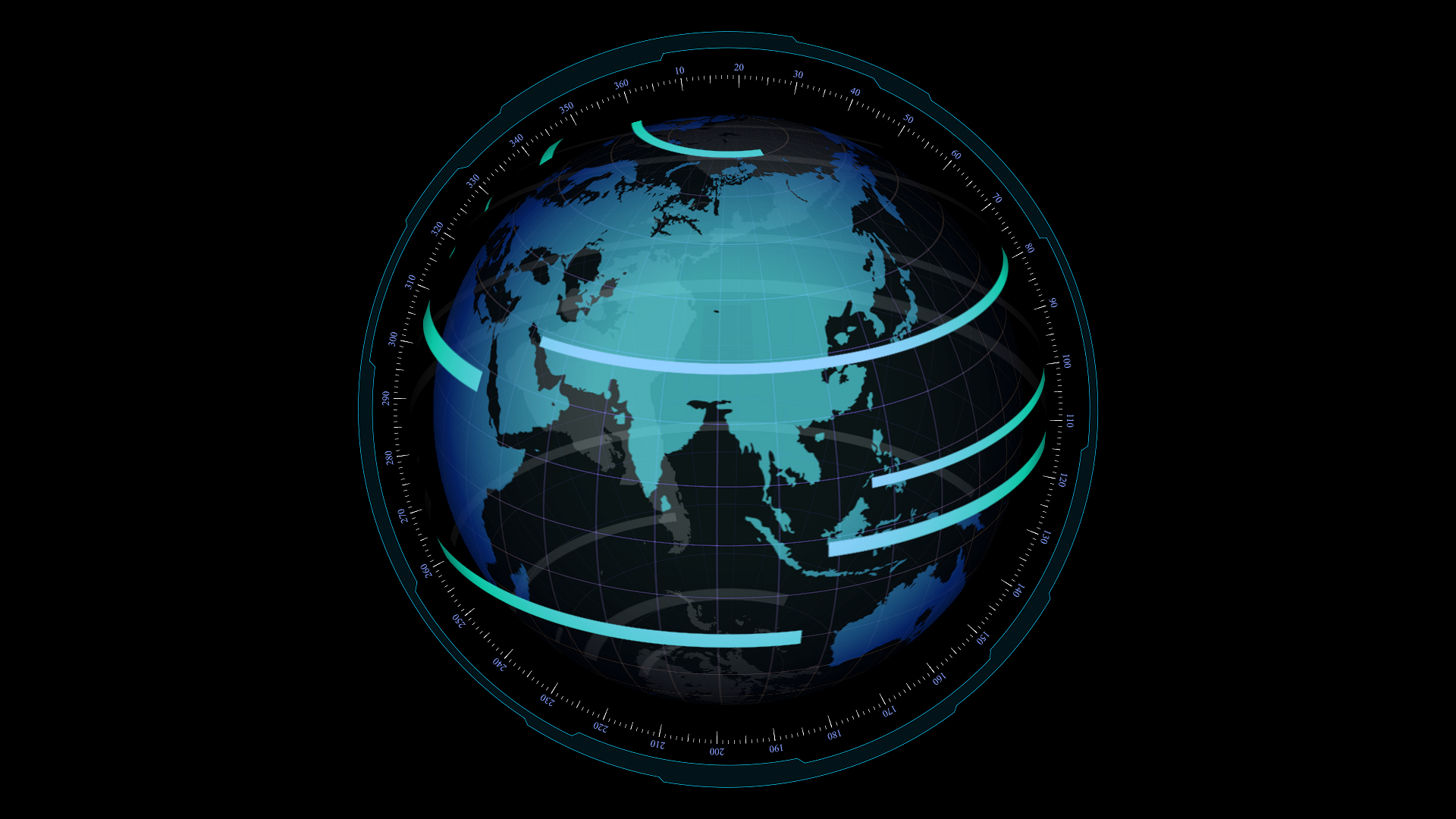 科技科幻地球元素ae模板视频的预览图