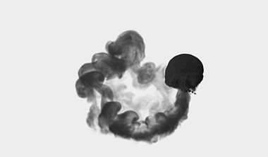 黑色烟雾动态后期免抠水墨元素视频的预览图