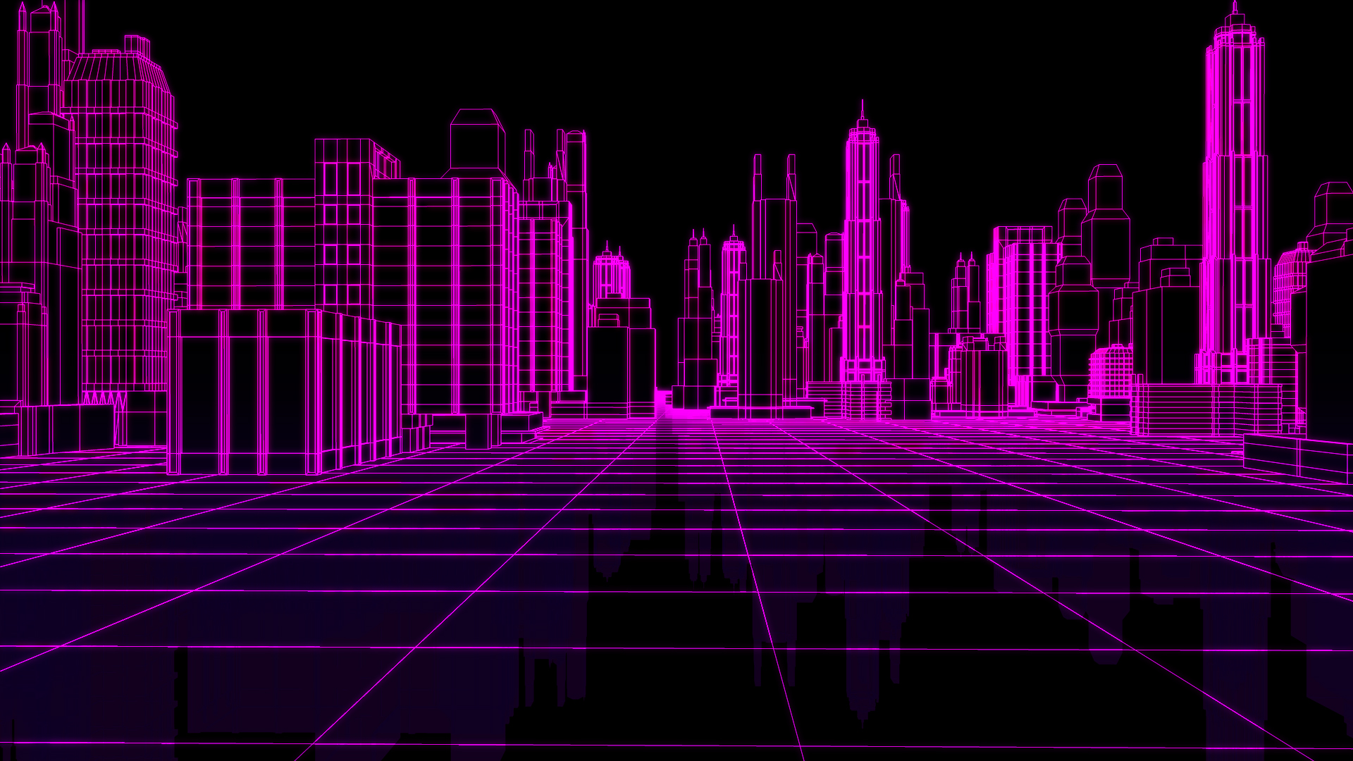 现代城市线条背景ae模板视频的预览图