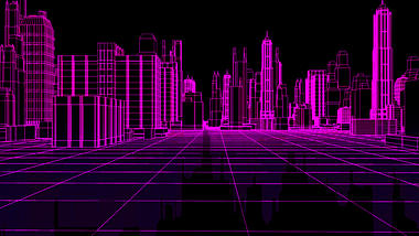 现代城市线条背景ae模板视频的预览图