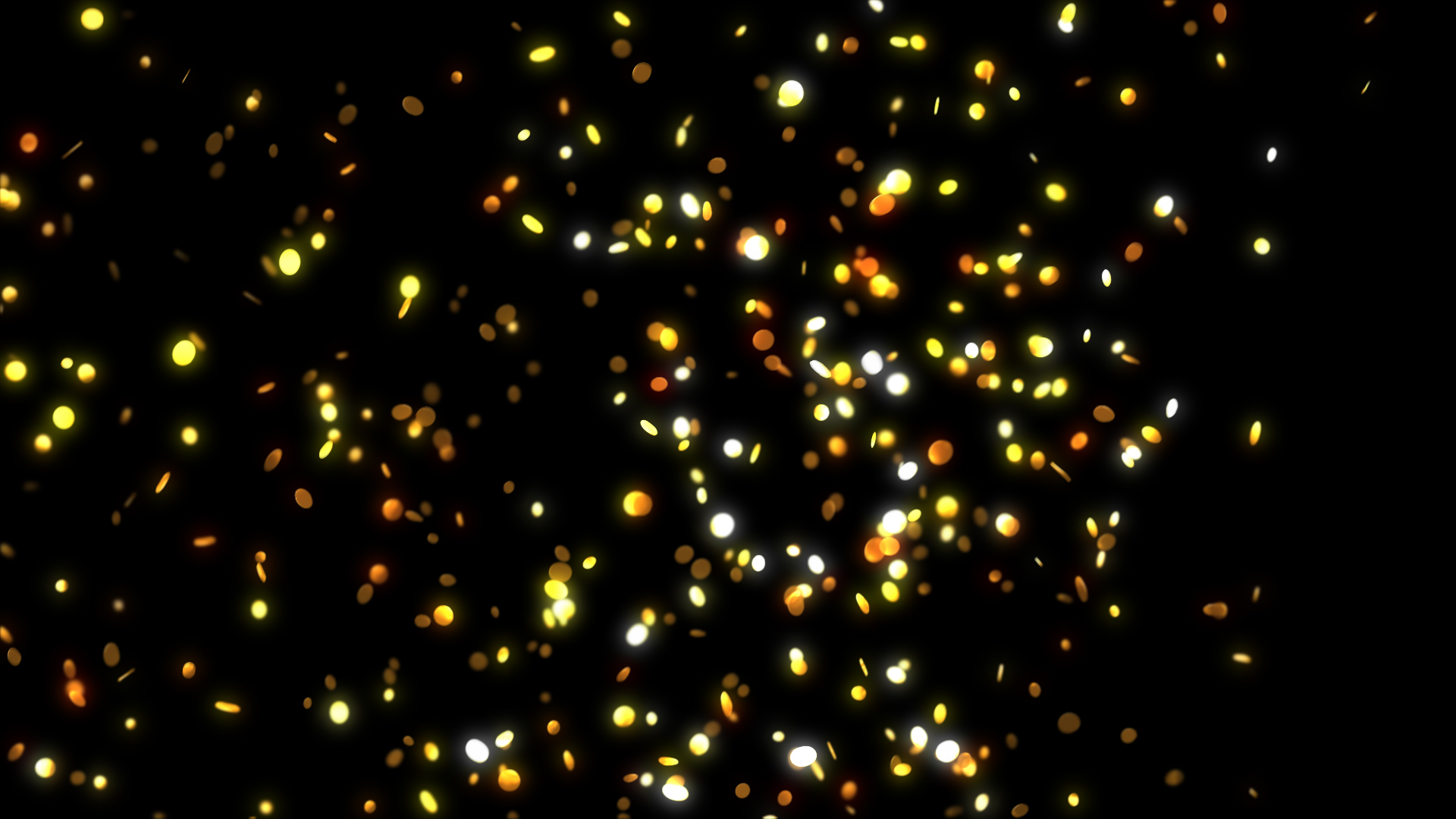 金色飘洒粒子元素ae模板视频的预览图