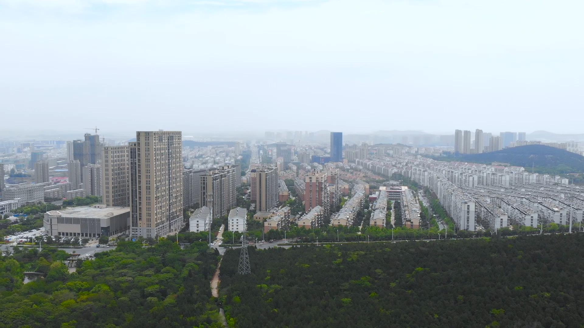 1080P航拍园林城市绿树视频的预览图