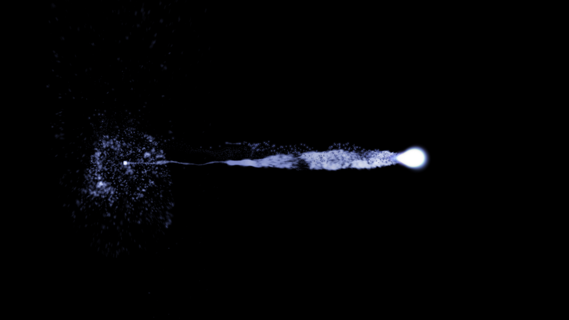 唯美拖尾粒子光球划过透明通道视频素材视频的预览图