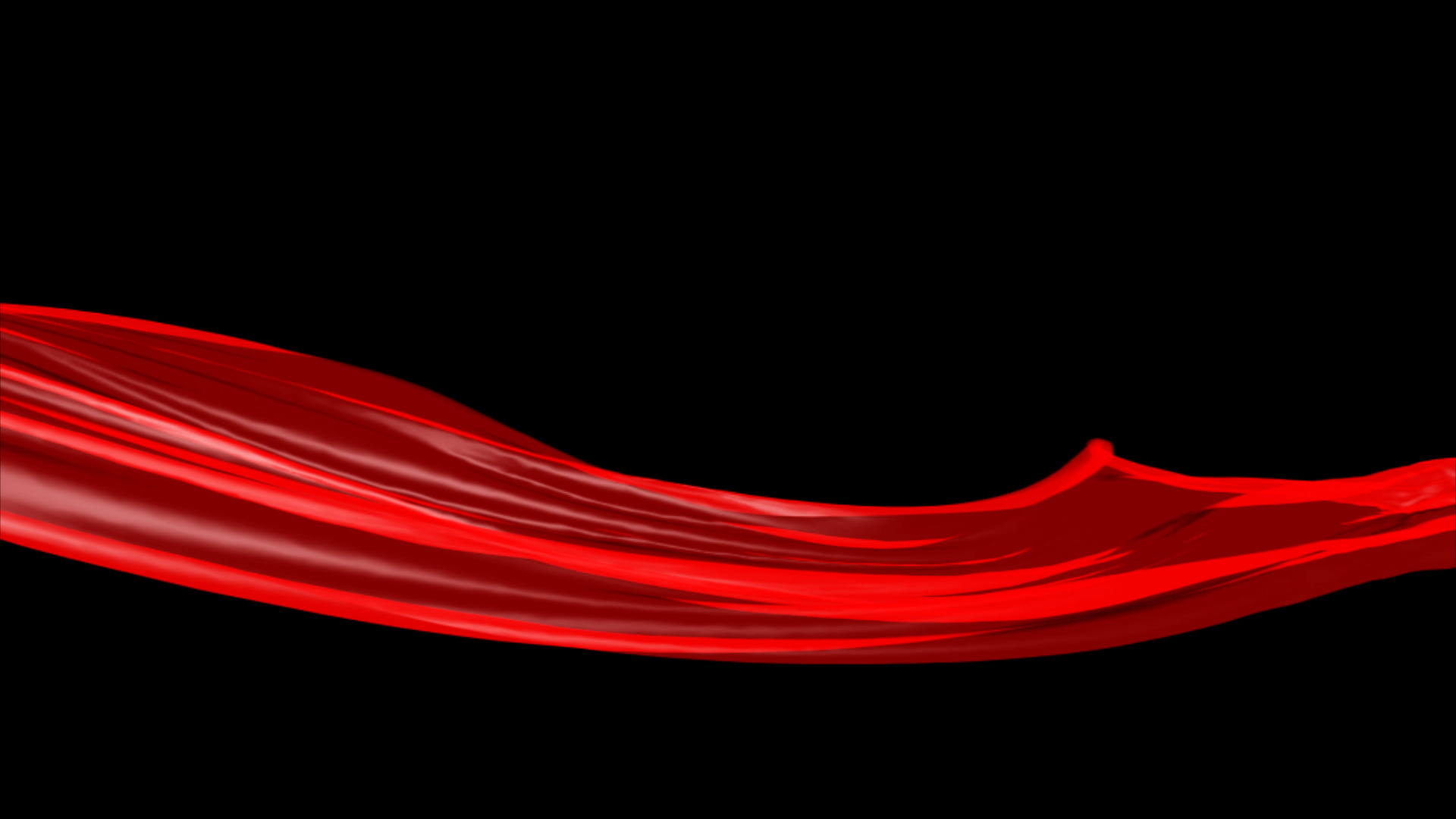 红色丝带丝绸飘扬透明通道视频素材视频的预览图