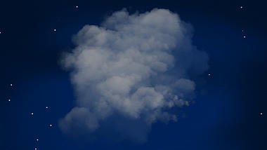 夜晚云层飘动效果背景视频视频的预览图