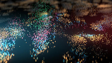 多彩流体光效粒子ae模板视频的预览图