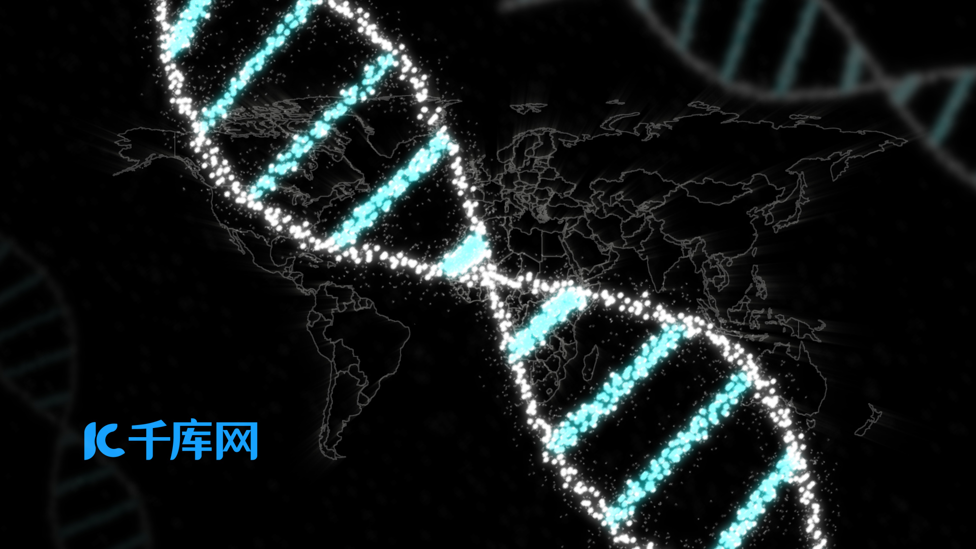 模拟DNA元素展示效果包装制作视频的预览图