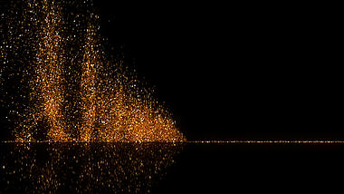 唯美金沙粒子直线喷发飘散透明通道视频素材视频的预览图