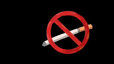 卡通世界无烟日禁止吸烟标志透明通道视频的预览图