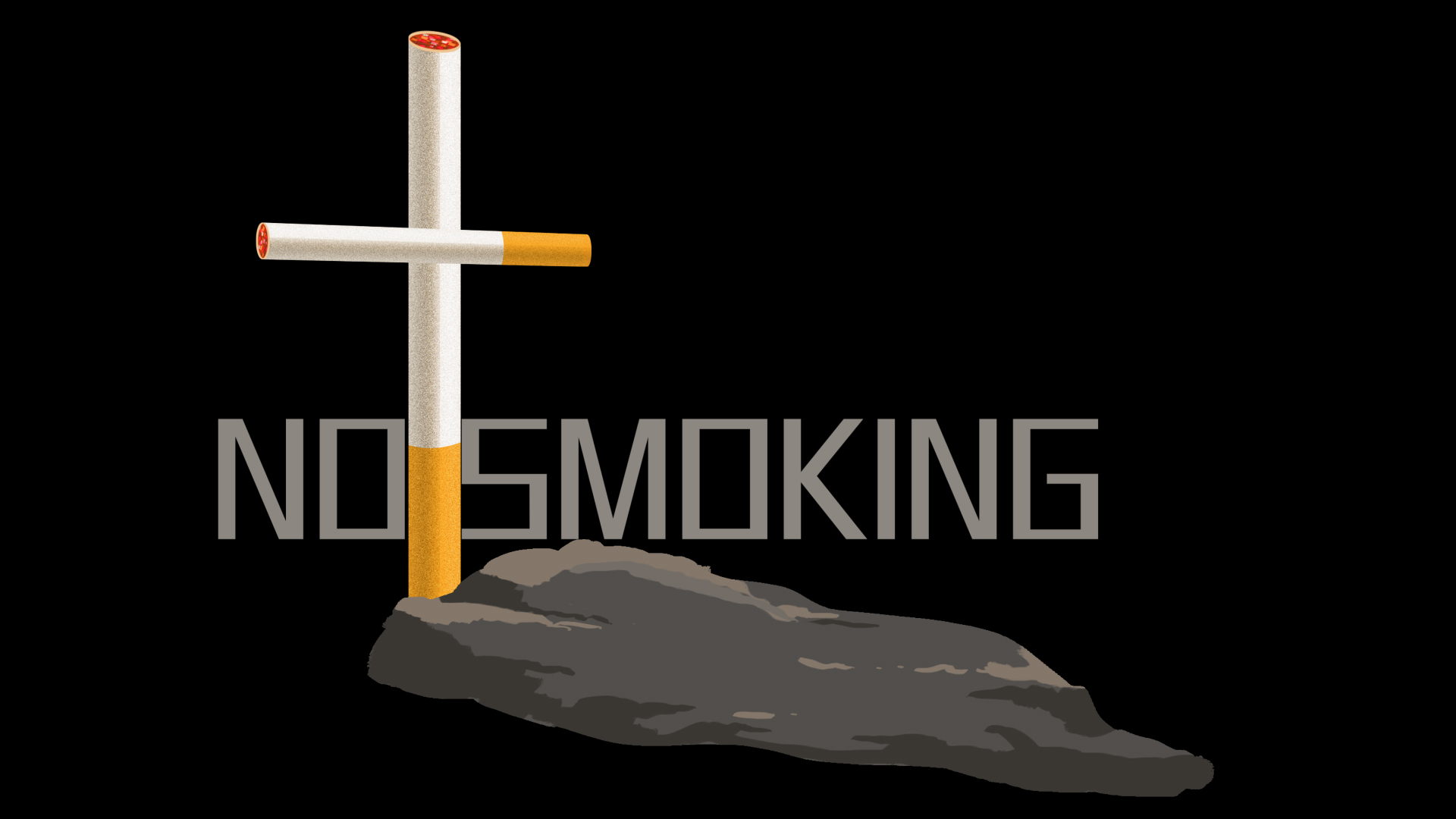 世界无烟日香烟坟墓透明通道视频素材视频的预览图