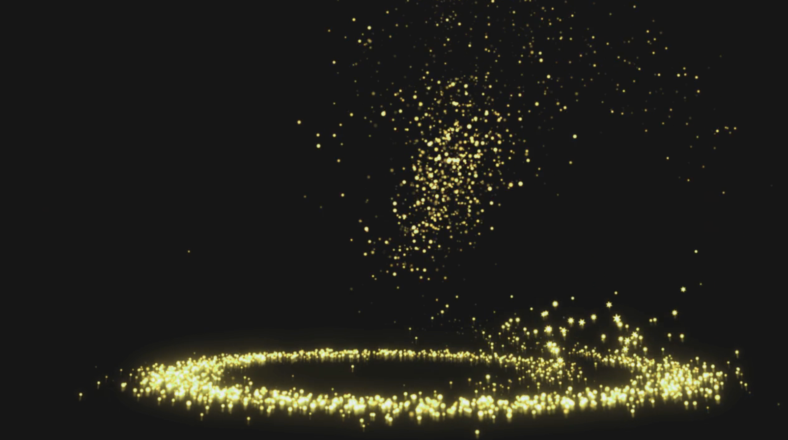 金色效果粒子线条转场动态元素后期免抠视频的预览图